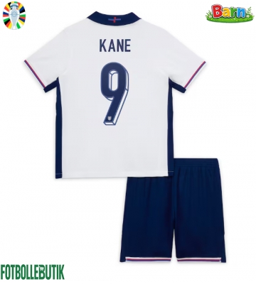 England Harry Kane #9 Hemmaställ Barn EM 2024 Kortärmad (+ Korta byxor)